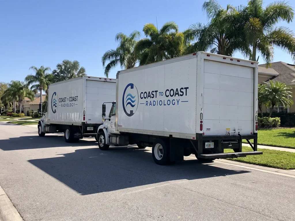 Coast to Coast Radiology delivery fleet staged for statewide Florida c-arm rentals