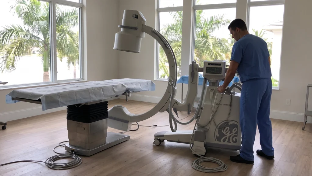Mobile C-arm delivery and installation for a Florida surgery center
