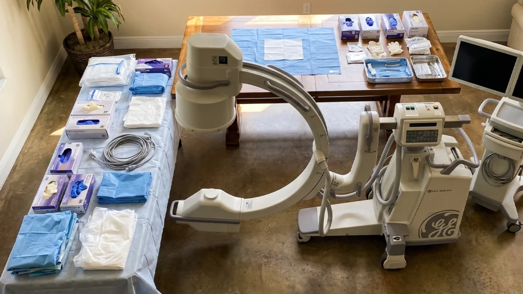 Mobile C-arm and procedure-room equipment planning for a Florida surgery center